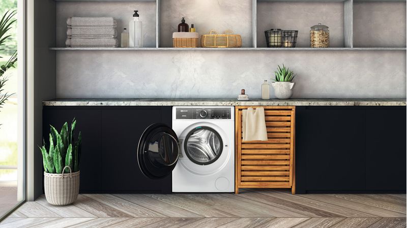 Bauknecht-Waschmaschine-Standgerat-B8-W846WB-DE-Weiss-Frontlader-A-Lifestyle-frontal-open