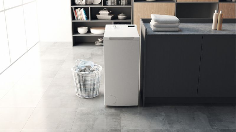 Bauknecht Waschmaschine Standgerät WMT Eco Star 6524 Di N Weiss Toplader D Lifestyle frontal