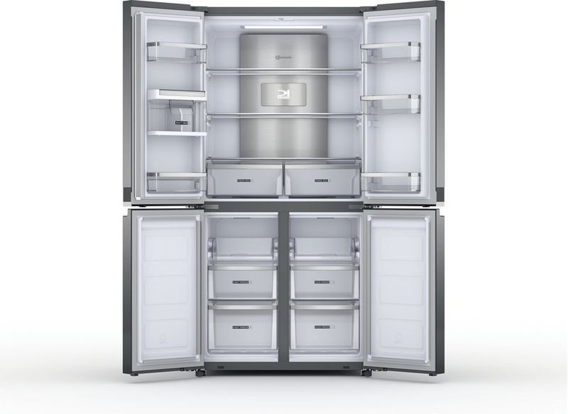 Bauknecht Side-by-Side Standgerät BKQ9 U3L EF Inox Look Frontal open