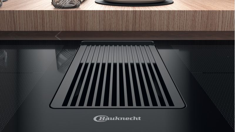 Bauknecht Venting cooktop BVH80 Venting Flexi Schwarz Lifestyle frontal top down