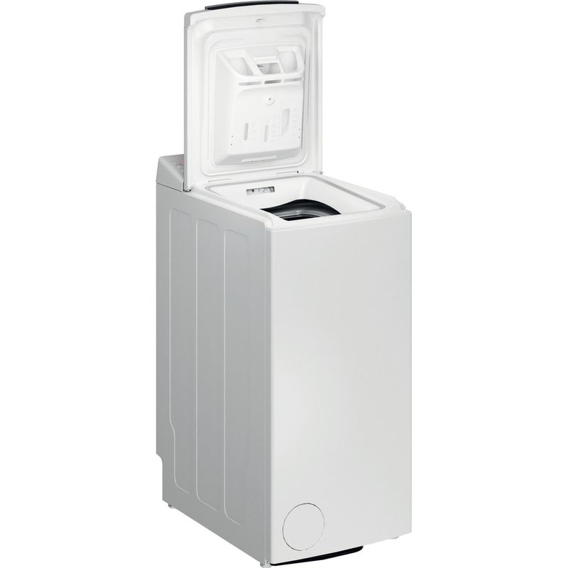 Bauknecht Waschmaschine Standgerät WMT Star 6ZB Weiss Toplader B Perspective open