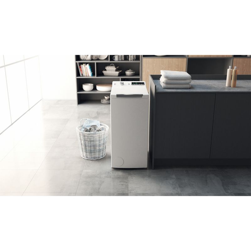 Bauknecht Waschmaschine Standgerät WMT Star 6ZB Weiss Toplader B Lifestyle frontal