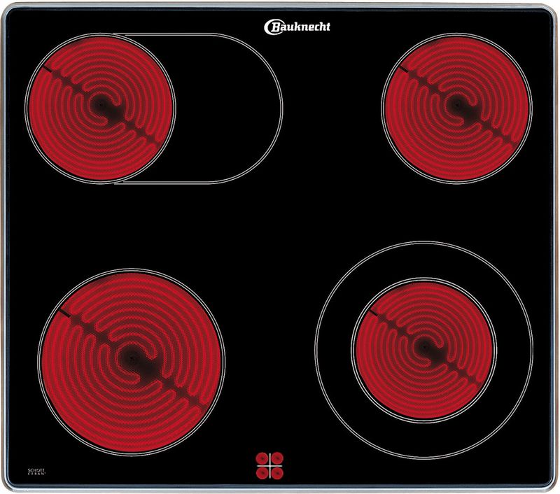 Bauknecht Kochfeld CHR 3462 IN Schwarz Radiant vitroceramic Frontal