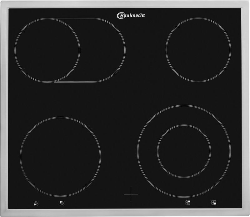 Bauknecht Kochfeld CHR 6642 IN Schwarz Radiant vitroceramic Frontal