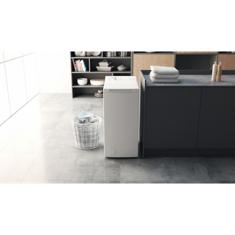 Bauknecht Waschmaschine Standgerät WAT Prime 55 L3 Weiss Toplader D Lifestyle frontal