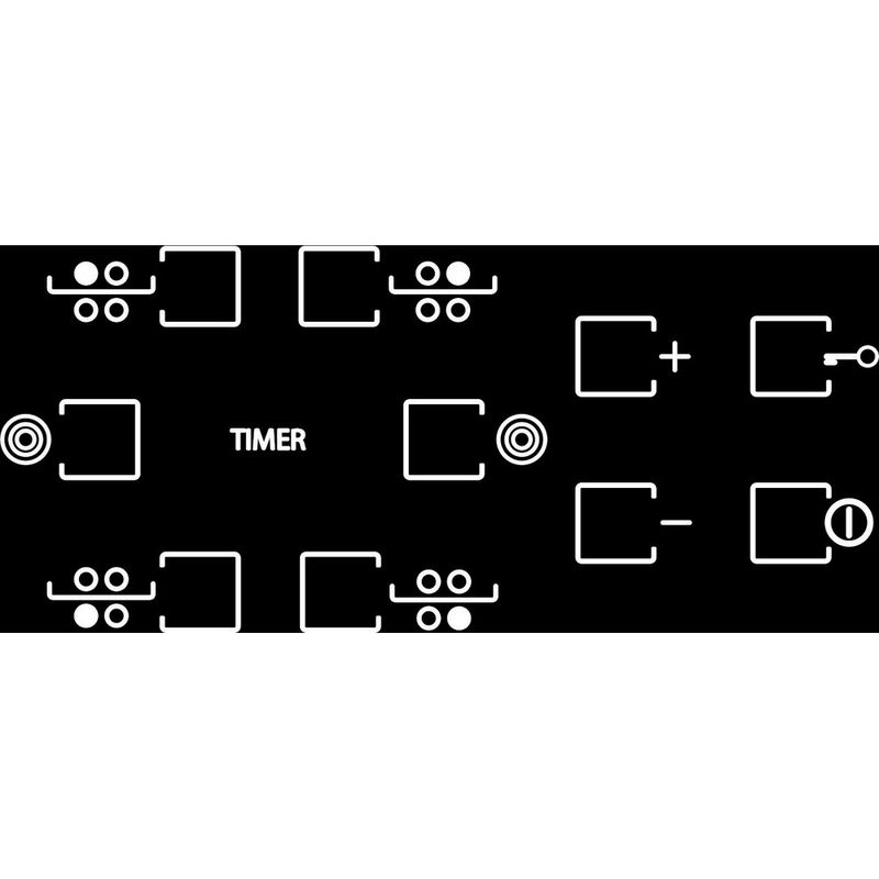 Bauknecht Kochfeld CTAR 8640 IN Schwarz Radiant vitroceramic Control panel