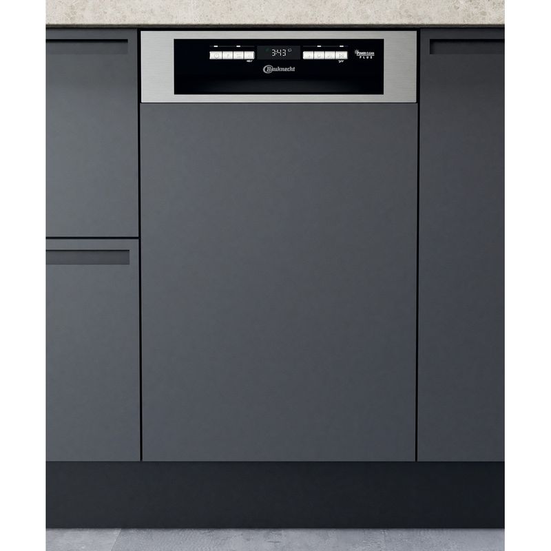 Bauknecht Dishwasher Einbaugerät BSBO 3O23 PF X Teilintegriert E Frontal