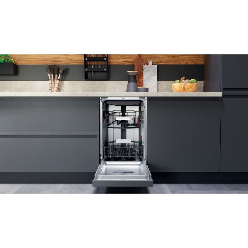 Bauknecht Dishwasher Einbaugerät BSBO 3O23 PF X Teilintegriert E Lifestyle frontal open