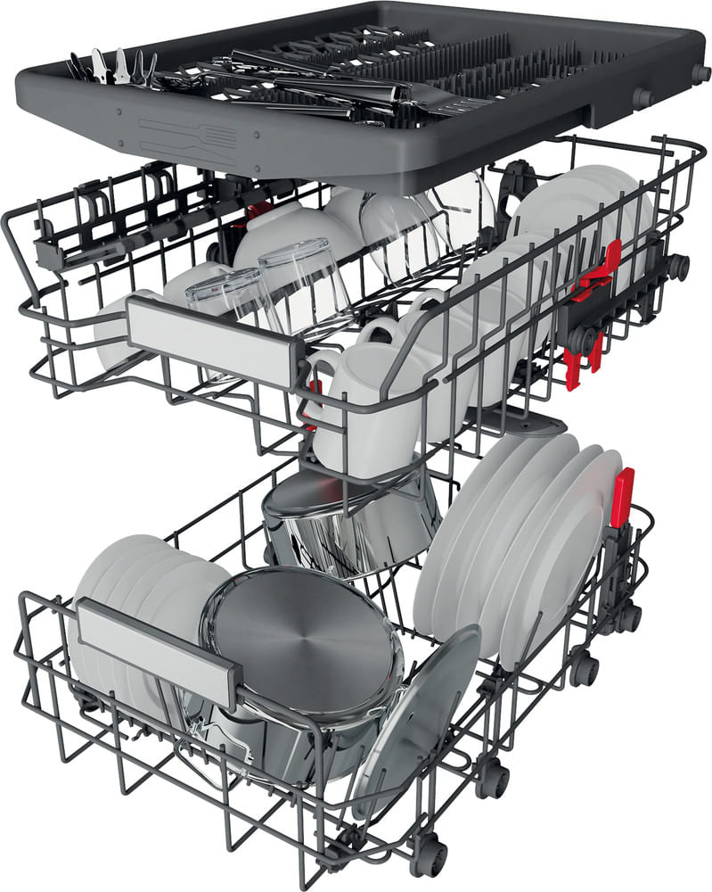 Bauknecht Dishwasher Einbaugerät BSBO 3O23 PF X Teilintegriert E Technical Translucent
