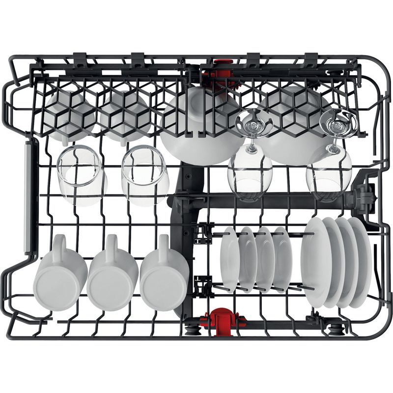 Bauknecht Dishwasher Einbaugerät BSBO 3O21 PF X Teilintegriert E Rack