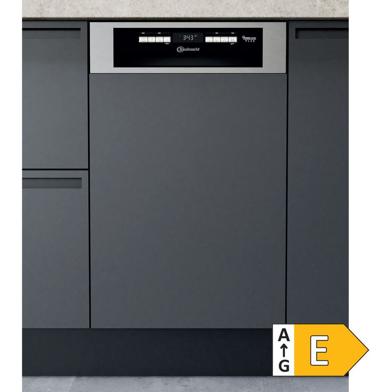 Bauknecht Dishwasher Einbaugerät BSBO 3O23 PF X Teilintegriert E Main with EnLabel