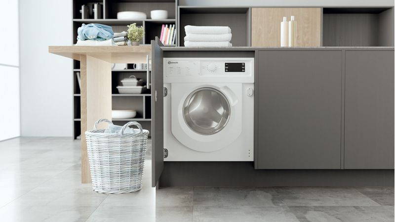 Bauknecht Waschmaschine Einbaugerät BI WMBG 71483E DE N Weiss Frontlader D Lifestyle frontal