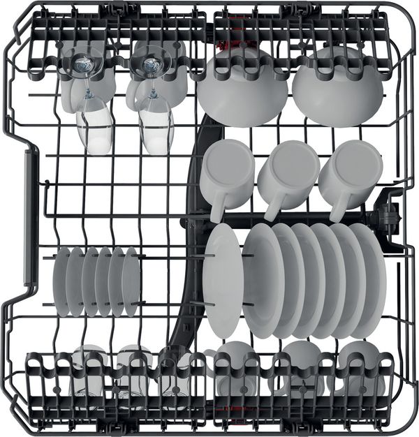 Bauknecht Dishwasher Einbaugerät BCIO 3T133 PFETC Vollintegriert (Lieferung ohne Möbelfront) D Rack