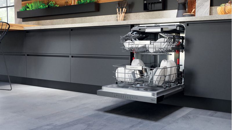 Bauknecht Dishwasher Einbaugerät BBO 3O41 PLT Teilintegriert C Lifestyle perspective open