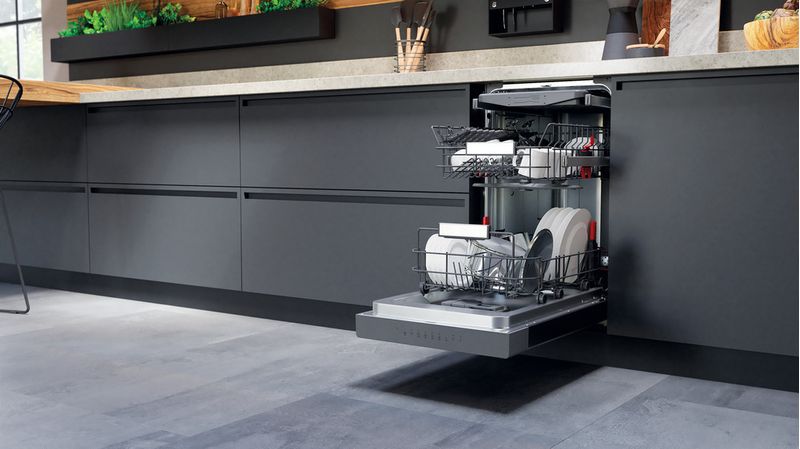 Bauknecht Dishwasher Einbaugerät BSUO 3O23 PF X Unterbau E Lifestyle perspective open