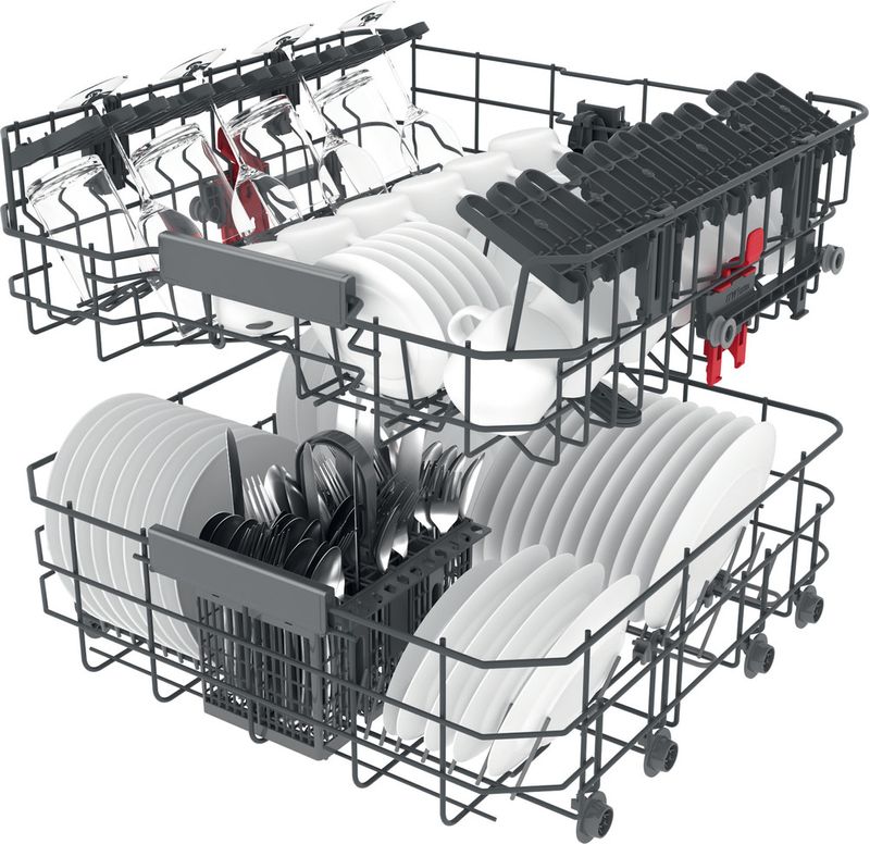 Bauknecht Dishwasher Einbaugerät BKBC 3C26 X Teilintegriert E Technical Translucent