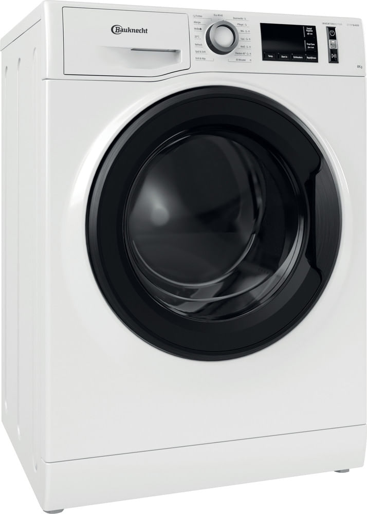 Bauknecht-Waschmaschine-Standgerat-WM-Pure-8A-Weiss-Frontlader-A-Perspective