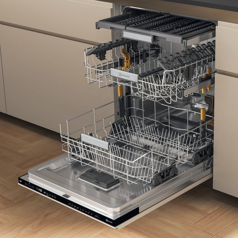 Bauknecht Dishwasher Einbaugerät B7I HP42 LC Vollintegriert (Lieferung ohne Möbelfront) C Perspective open