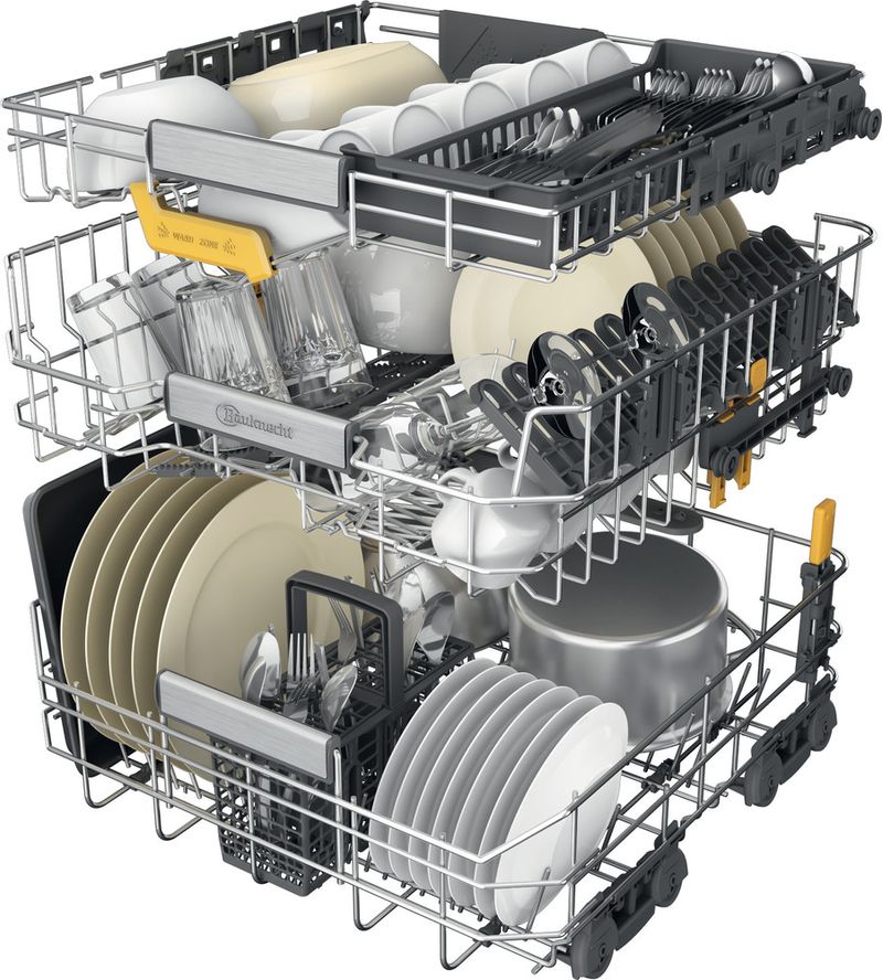 Bauknecht Dishwasher Einbaugerät B8RI HP42 LC Vollintegriert (Lieferung ohne Möbelfront) C Technical Translucent