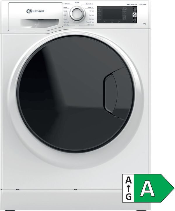 Bauknecht-Waschmaschine-Standgerat-WM-Elite-10-A-Weiss-Frontlader-A-Main-with-EnLabel