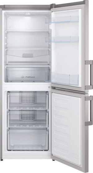 Indesit Kühl- / Gefrierkombination Standgerät IB55 532 X Manhattan Grey 2 Türen Frontal open