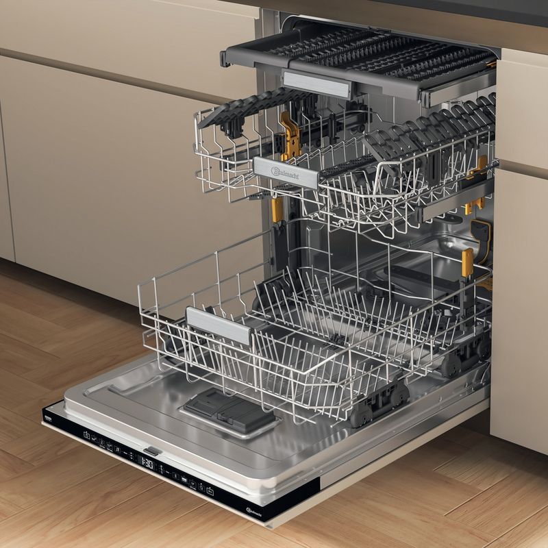 Bauknecht Dishwasher Einbaugerät B7I HT58 TC Vollintegriert (Lieferung ohne Möbelfront) B Perspective open