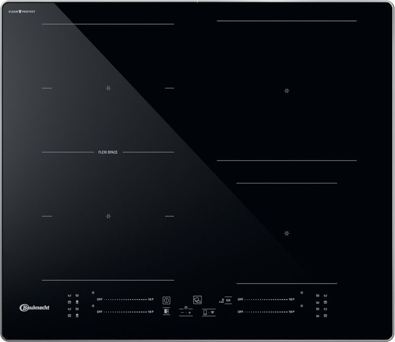 Bauknecht Kochfeld BS 5860F CPAL Schwarz Induction vitroceramic Frontal