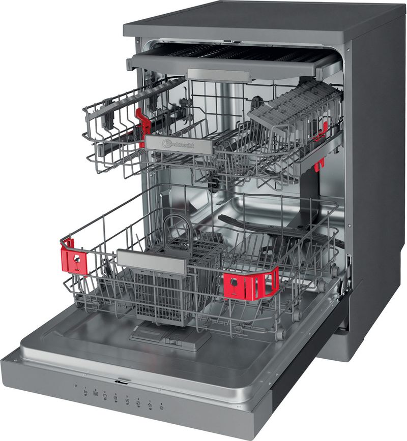 Bauknecht-Dishwasher-Standgerat-B0F-D651A-X-Standgerat-B-Perspective-open