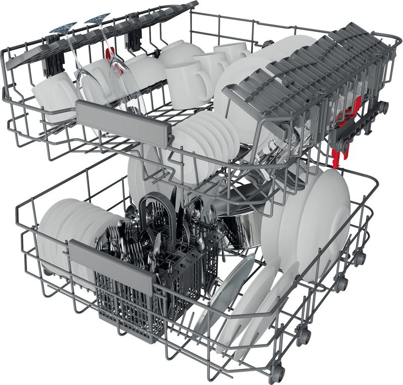 Bauknecht Dishwasher Einbaugerät BBC 3B+26 X Teilintegriert E Technical Translucent