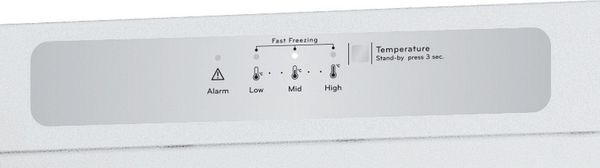 Indesit Gefrierteil Standgerät UI6 F2T W Weiss Control panel