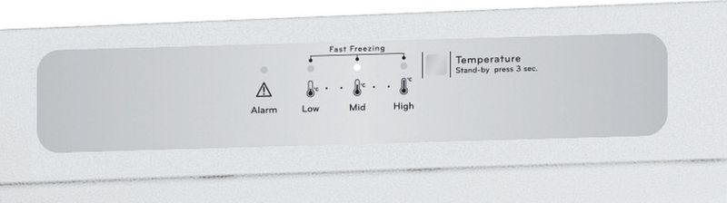 Indesit Gefrierteil Standgerät UI6 F2T W Weiss Control panel