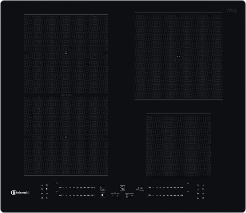 Bauknecht Kochfeld BS 3960F AL Schwarz Induction vitroceramic Frontal