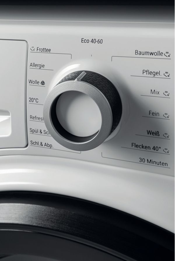 Bauknecht Waschmaschine Standgerät WM Class 9AA Weiss Frontlader A Control panel