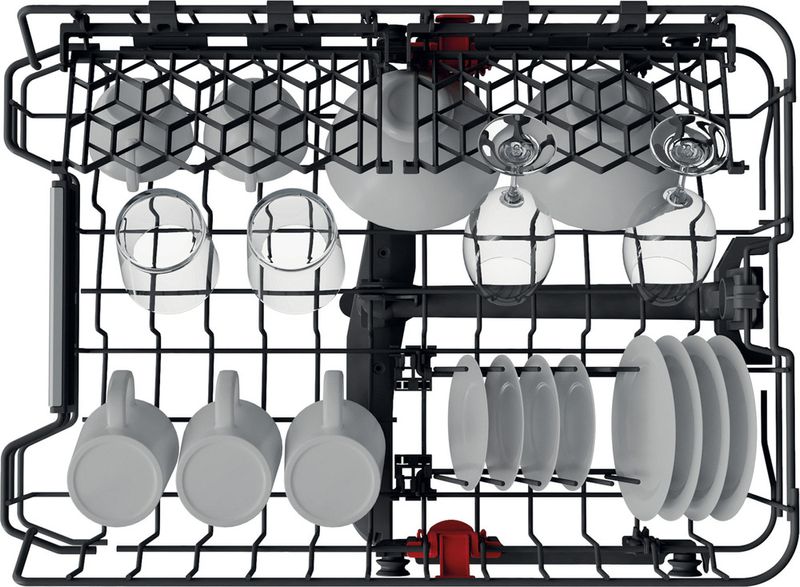 Bauknecht Dishwasher Einbaugerät BSIO 3O35 PFE X Vollintegriert (Lieferung ohne Möbelfront) D Rack