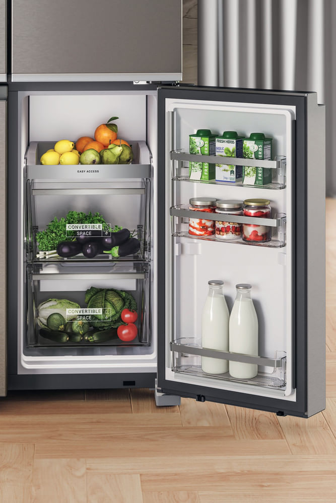 Bauknecht Side-by-Side Standgerät BKQ9I MO2L EF Inox Look Lifestyle detail