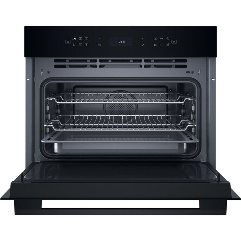 Bauknecht Mikrowelle Einbaugerät BCW7O7HTSK Schwarz Elektronisch 53 Kombinationsbetrieb mit Mikrowelle 950 Frontal open