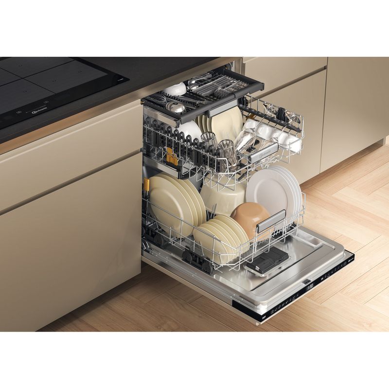 Bauknecht Dishwasher Einbaugerät BD7I HF60 TUC Vollintegriert (Lieferung ohne Möbelfront) A Lifestyle perspective open