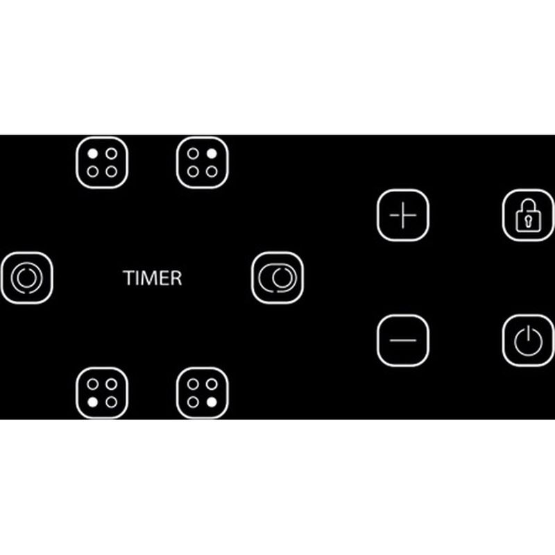 Indesit-Kochfelder-IRH-604DO-NE-Schwarz-Radiant-vitroceramic-Control-panel