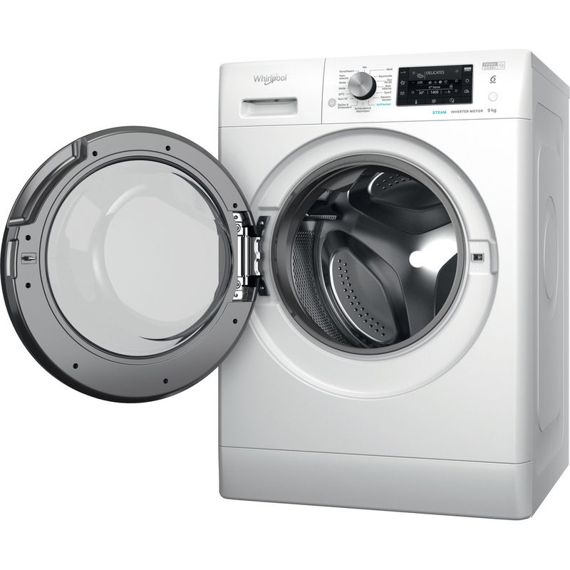 Whirlpool-Waschmaschine-Standgerat-FFD-9469E-BV-DE-Weiss-Frontlader-A-Perspective-open