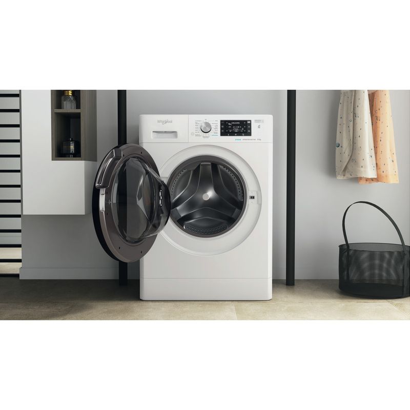 Whirlpool-Waschmaschine-Standgerat-FFD-9469E-BV-DE-Weiss-Frontlader-A-Lifestyle-frontal-open